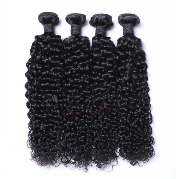 EMEDA Virgin  Peruvian hair Weft Human Kinky Curly Hair Extensions  HW033